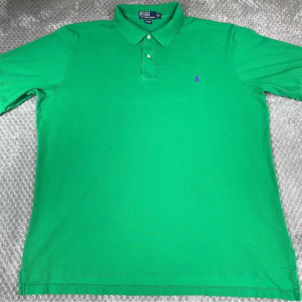 Polo By Ralph Lauren Polo Shirt Men’s 2XLT TALL Green Casual Short Sleeve Pony